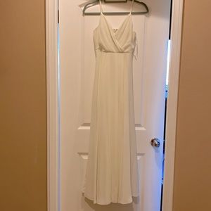 Lulus long cream dress